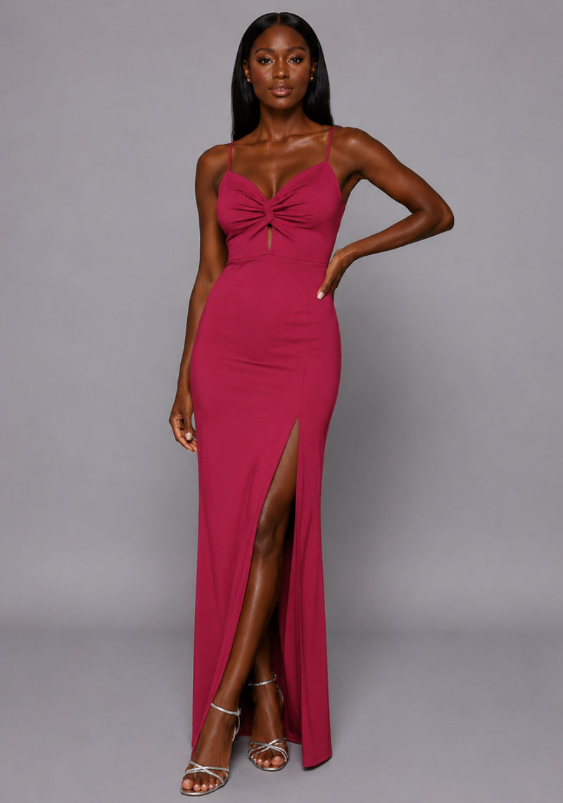 raspberry evening dress Lue Dark Raspberry Maxi Dress