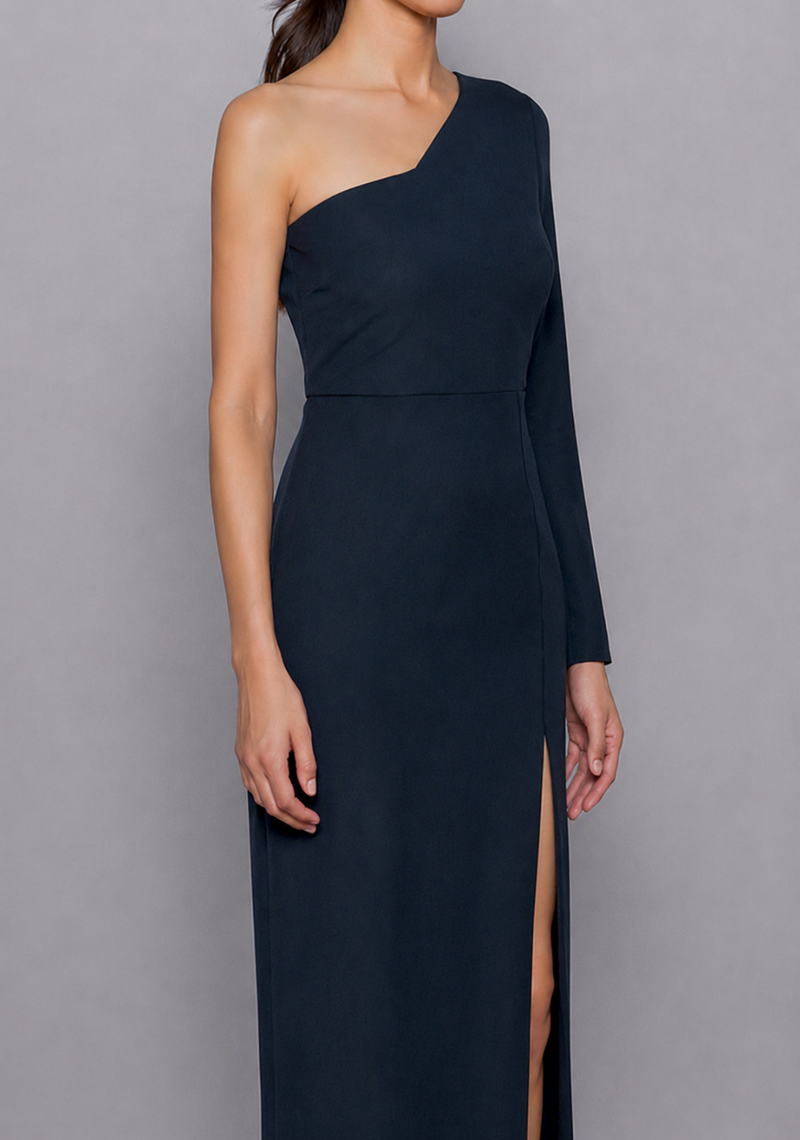 dress with one side longer than the other Asymmetrical One Shoulder Dresses