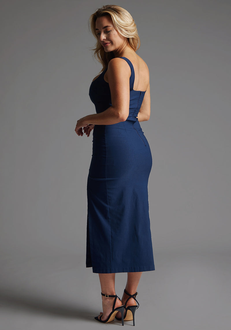 Abbie | Square Neck Midaxi Dress