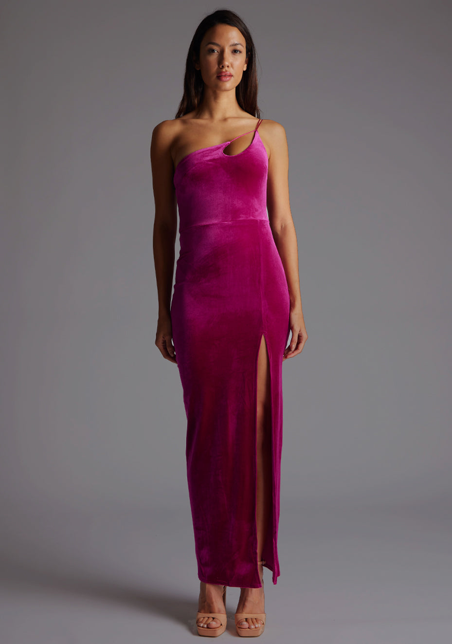 maxi dress magenta Daniella green garden party dress Midi Wedding-Guest Dress with 95% Polyester Size:66 ( $30 will be added )
