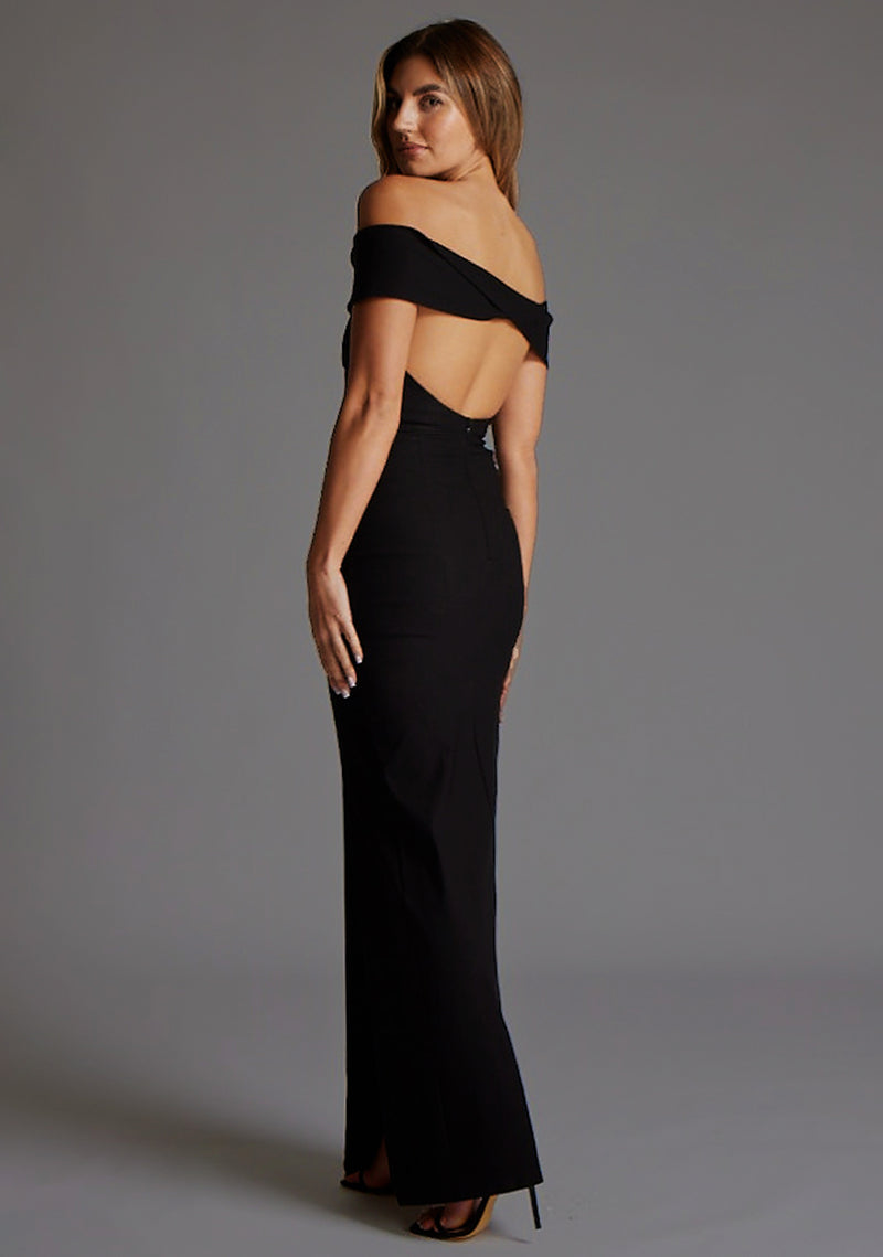 Delta | Bardot Low Back Maxi Dress