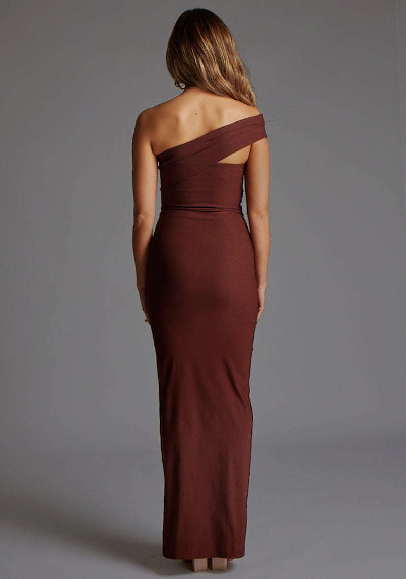 Pearson | Bardot Ruched Maxi Dress