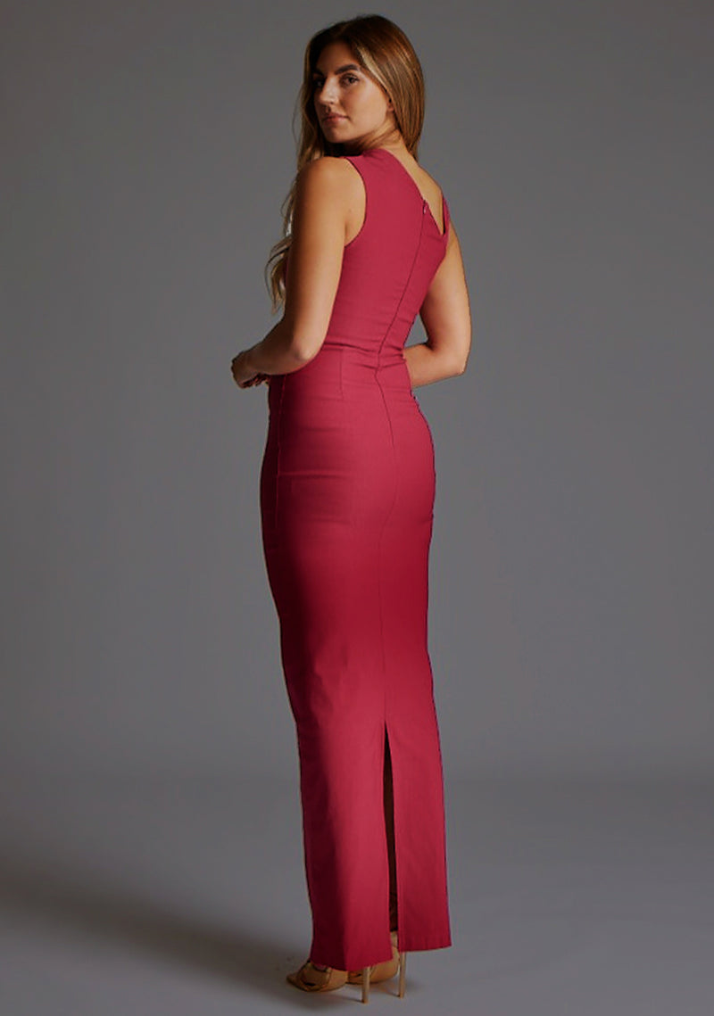 knee length dresses for ladies Olive Green Ruched Maxi Bodycon Dress – Bells of Valor main image 1